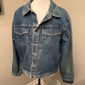 Madewell Vintage Denim Jacket Women’s Large Made In USA 70s‎ 80s
